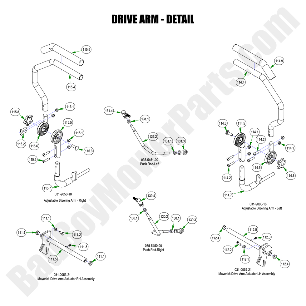 2023 Maverick - Drive Arm - Detail